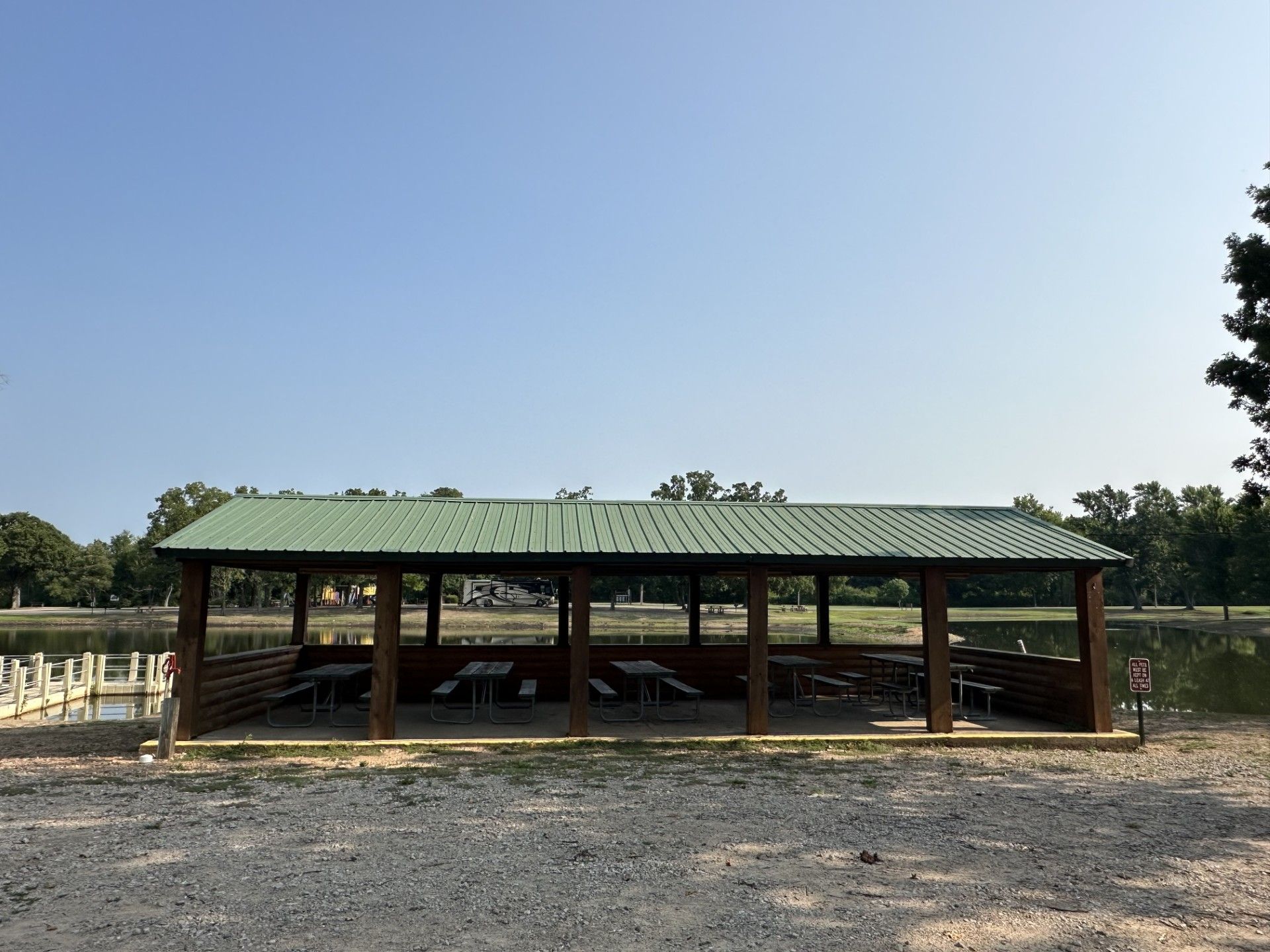 Photo of picnic area in Adair Park, Stilwell, OK