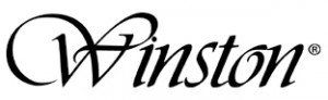 A black and white logo for winston on a white background.