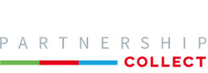 A logo for a company called partnership collect.