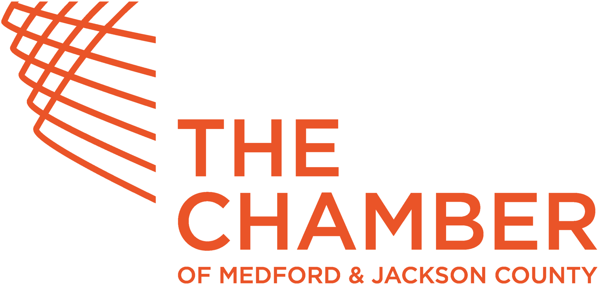 The logo for the chamber of medford and jackson county