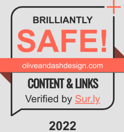A logo that says brilliantly safe content & links verified by sur.ly