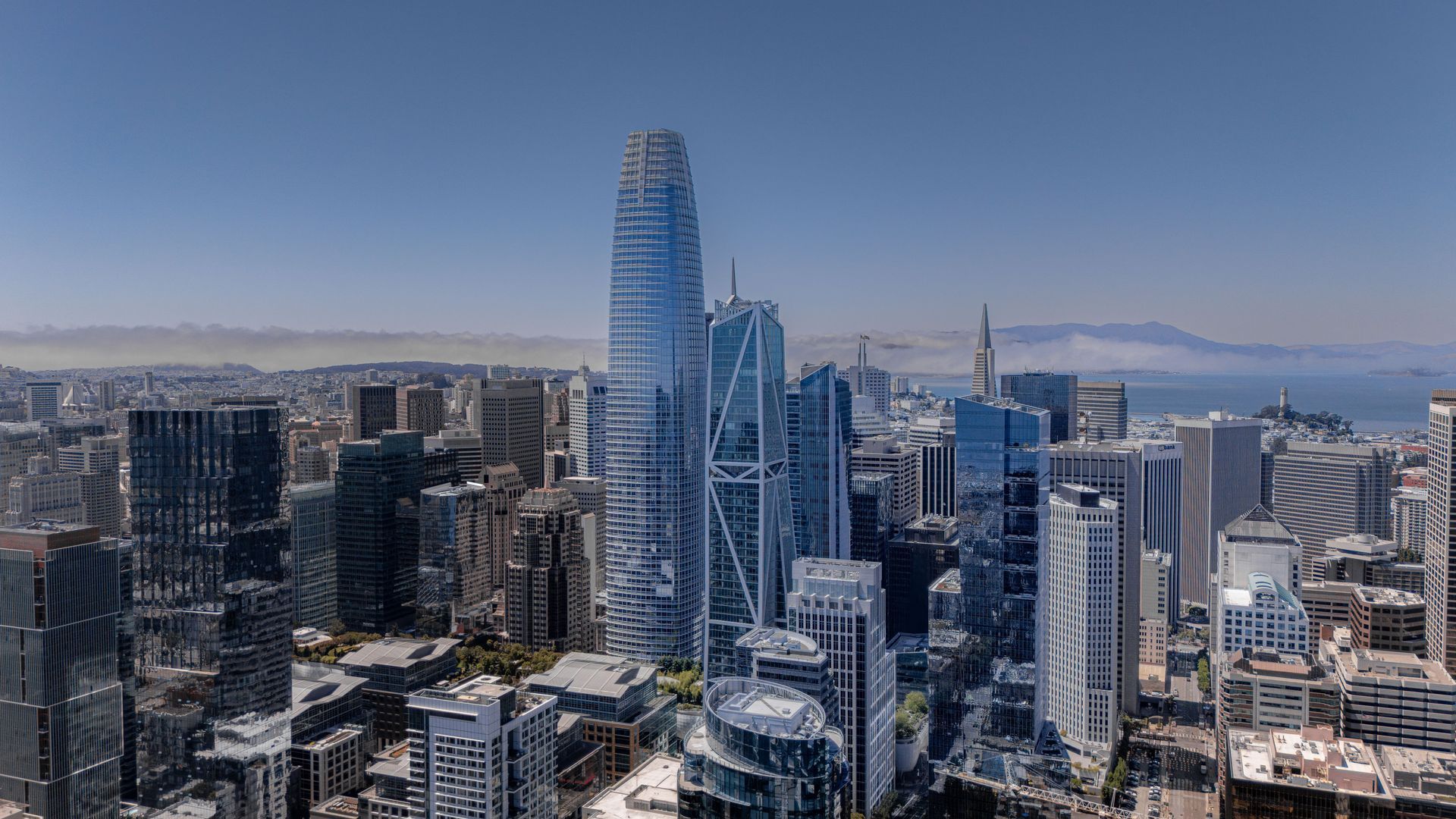 San Francisco skyline.