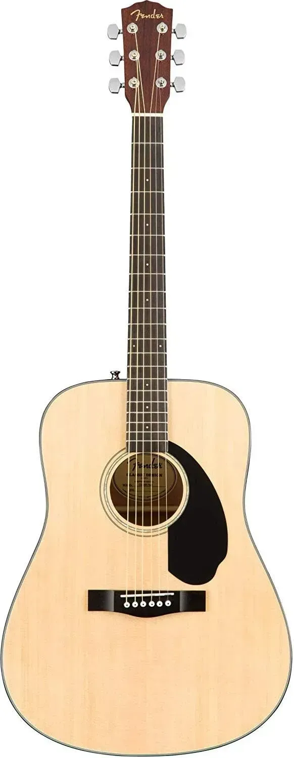 Fender CD-60S solid top dreadnought acoustic guitar in natural finish Fender CD-60S solid top dreadnought acoustic guitar in natural finish