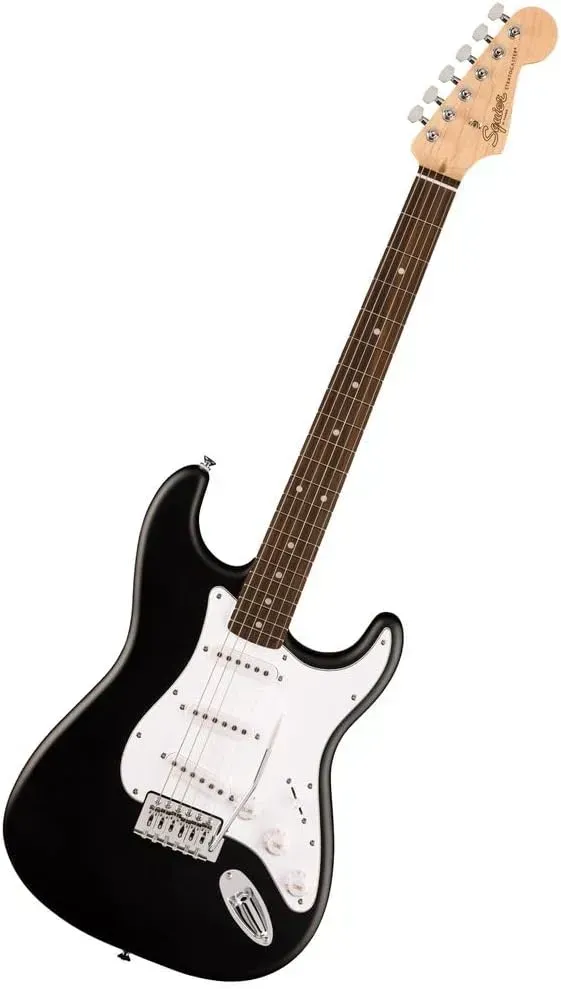 Fender Squier Debut Series Stratocaster solid body beginner electric guitar in black