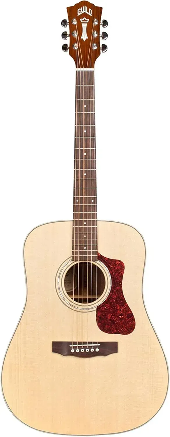 Guild D-340 solid spruce top dreadnought acoustic guitar in natural satin finish Guild D-340 solid spruce top dreadnought acoustic guitar in natural satin finish