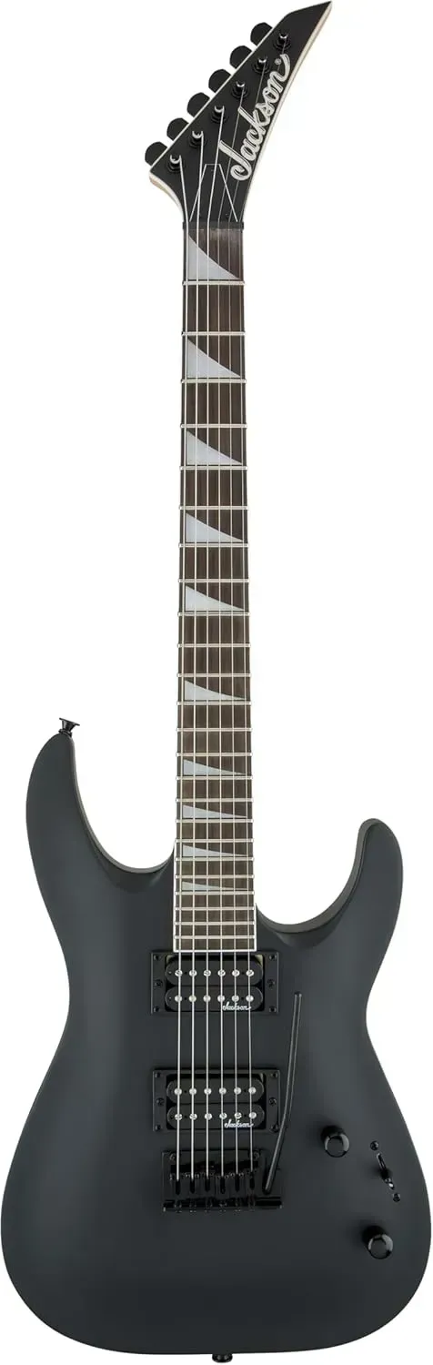 Jackson JS22 Dinky Arch Top electric guitar in satin black for metal and rock players Jackson JS22 Dinky Arch Top electric guitar in satin black for metal and rock players