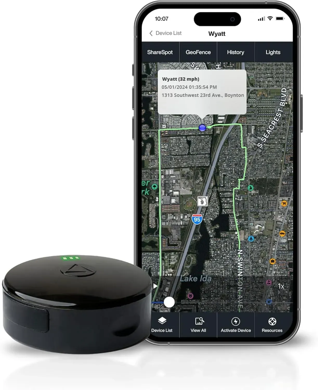 LandAirSea 54 waterproof magnetic GPS tracker for vehicles and equipment