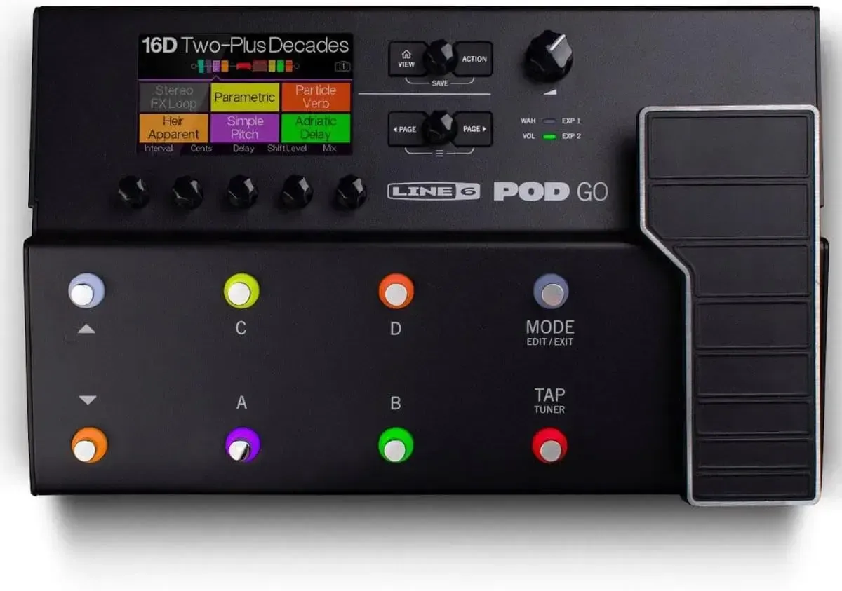 Line 6 POD Go guitar multi effects floor processor pedal with expression pedal Line 6 POD Go guitar multi effects floor processor pedal with expression pedal