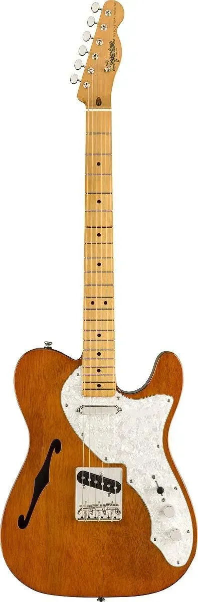 Squier Classic Vibe 60s Telecaster Thinline semi-hollow body electric guitar in natural finish