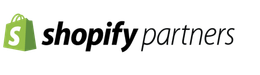 Shopify Partners logo: green shopping bag icon with 