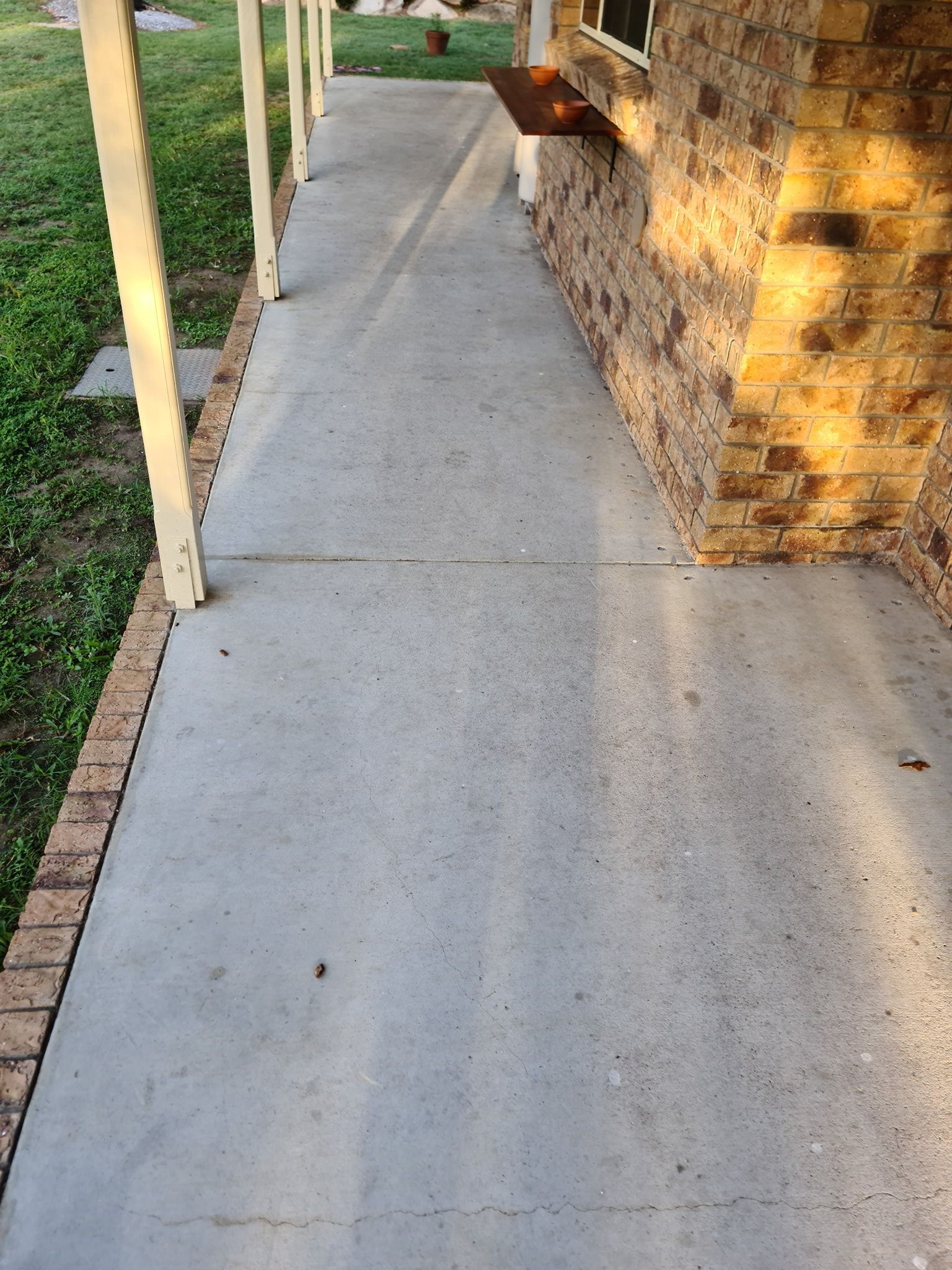 Old Patio— Bargara, QLD — Steve’s Seamless Flooring