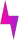 Magenta lightning bolt icon on a white background