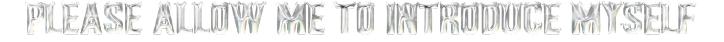 Blurry sign reading “Please allow me to introduce myself” in light text on a pale background