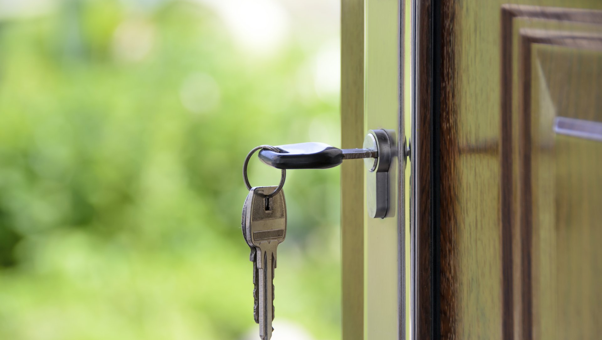 keys in the door