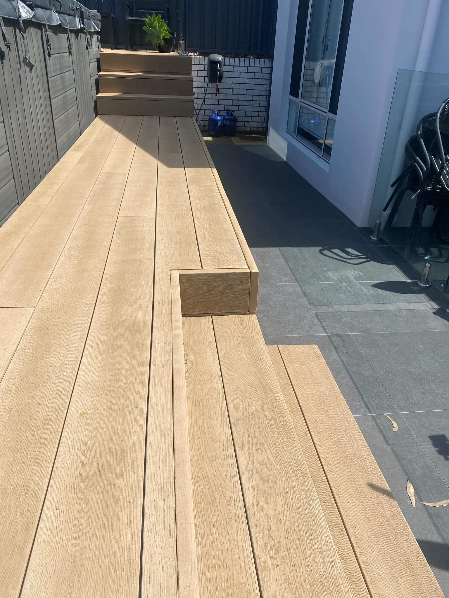 Wooden Deck Patio in Newcastle Home