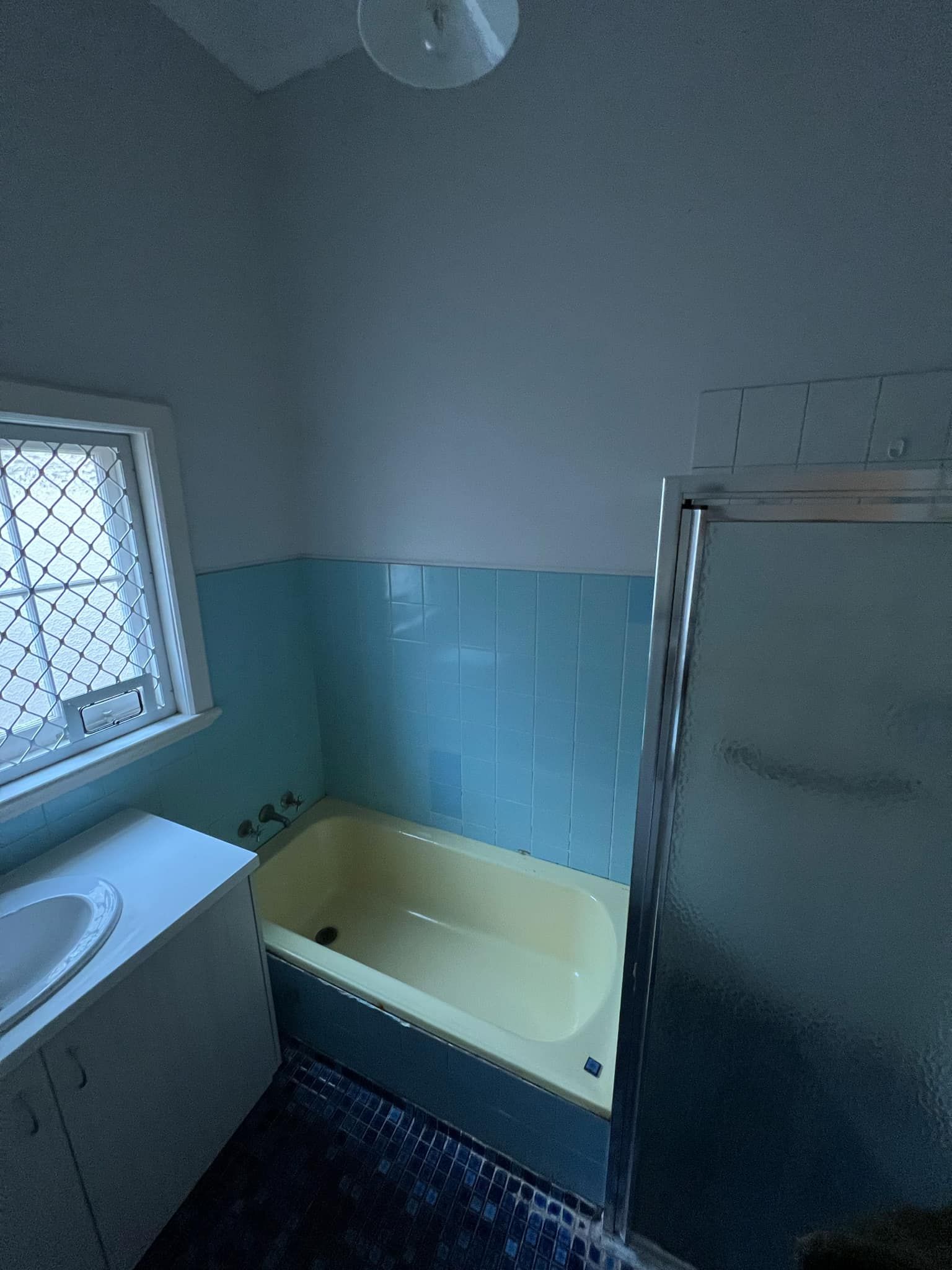 Before and after bathroom renovation transformation in Newcastle