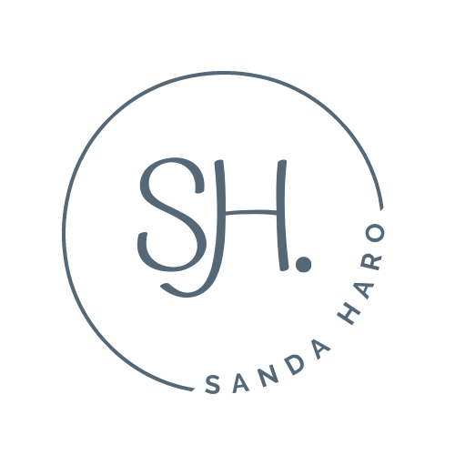 Gray circle logo with
