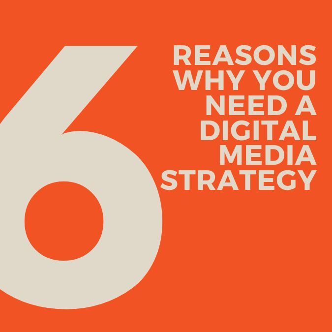 Orange graphic with a large white 