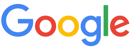 Google logo in blue, red, yellow, and green.