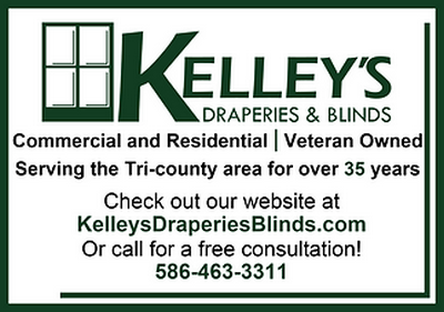 Kelley's Draperies & Blinds. Custom Blinds, Shades, Shutters & More! Transform your home with light.  (586) 463-3311