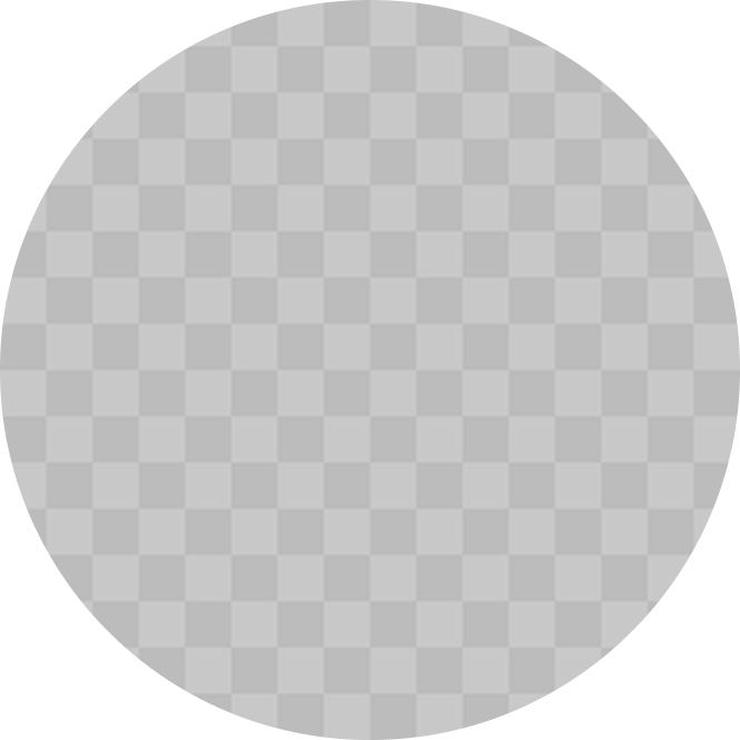 Light gray checkerboard circle placeholder on a transparent background