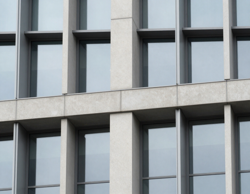 Modern building facade detail