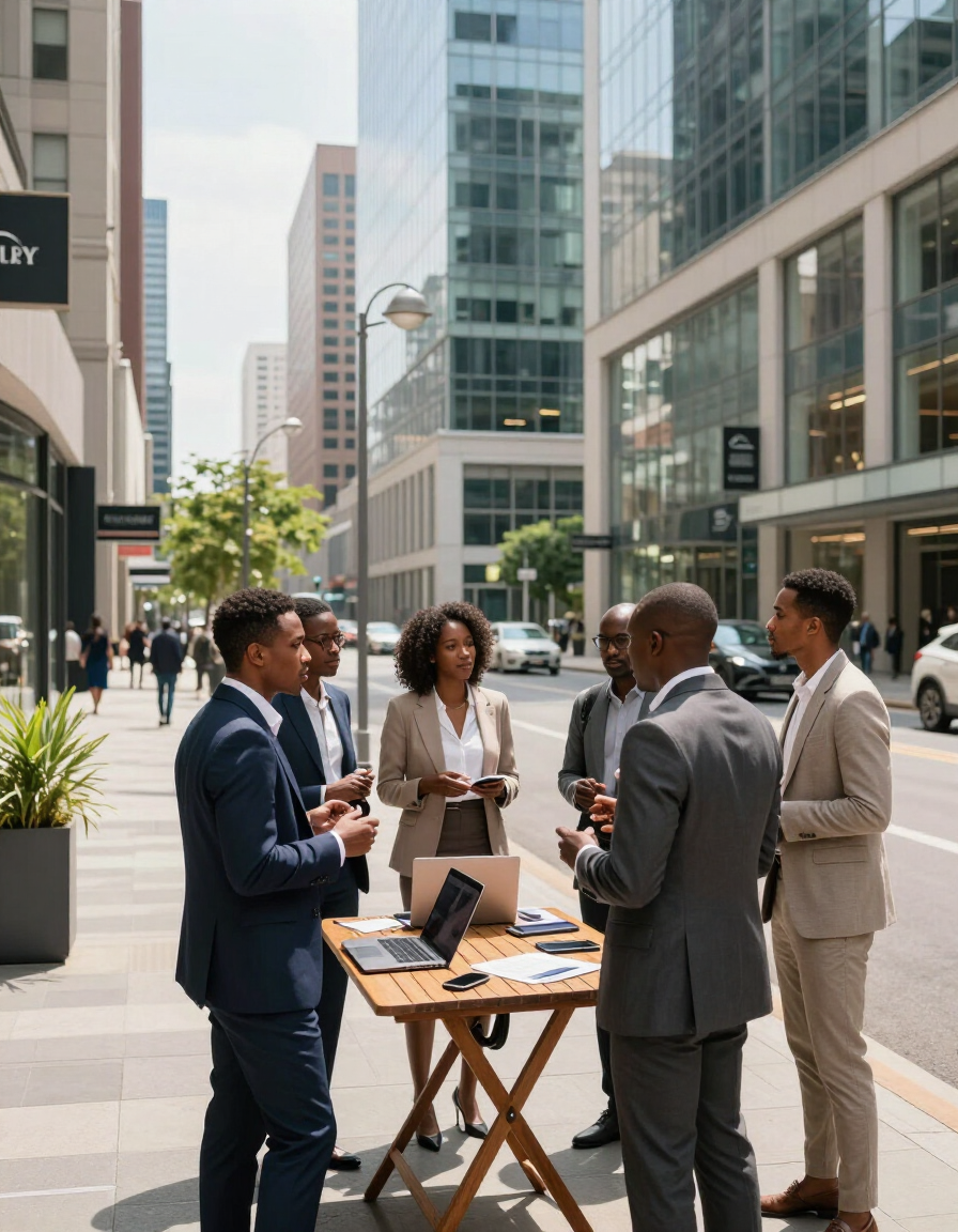 African business district