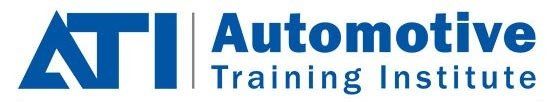 Blue ATI logo with the words