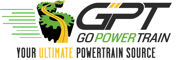 Logo for Go Power Train with gears and