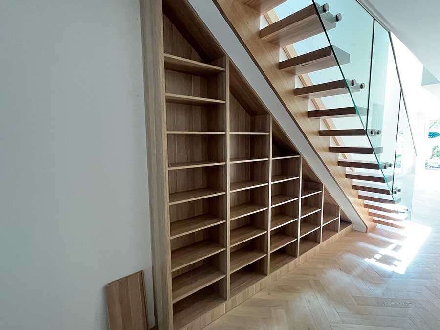 Bookshelf under Staircase
