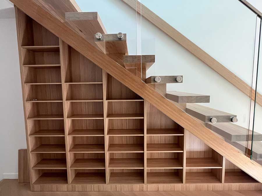 Shelve under Staircase