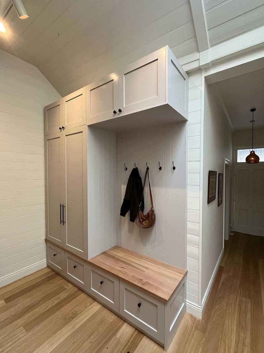Custom designed mudroom