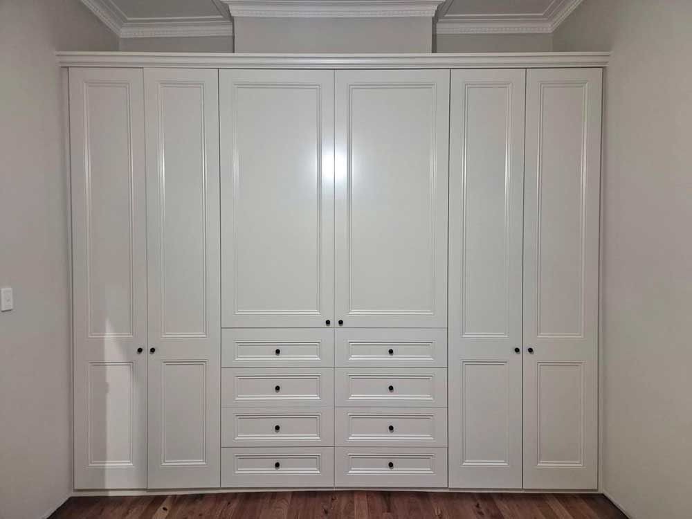Custom Designed White Period Wardrobe