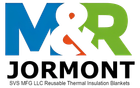 A logo for a company called m & r jormont