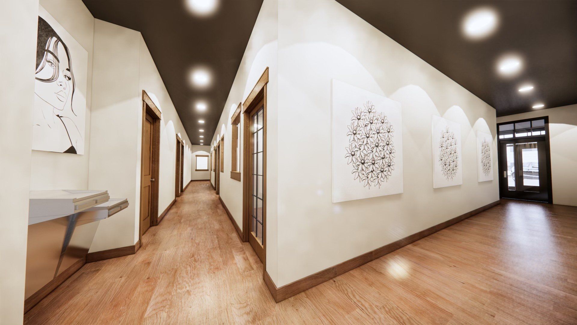 Suite Rental Hallway — Buffalo, MN — Natural Roots Salon