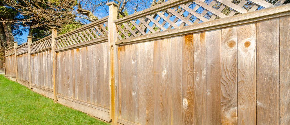 How do you build a fence on a slope?