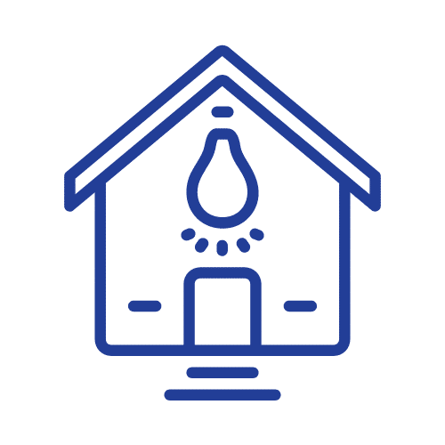 Home With Lights Icon — Lite Moves Furniture Removals In Bonville, NSW