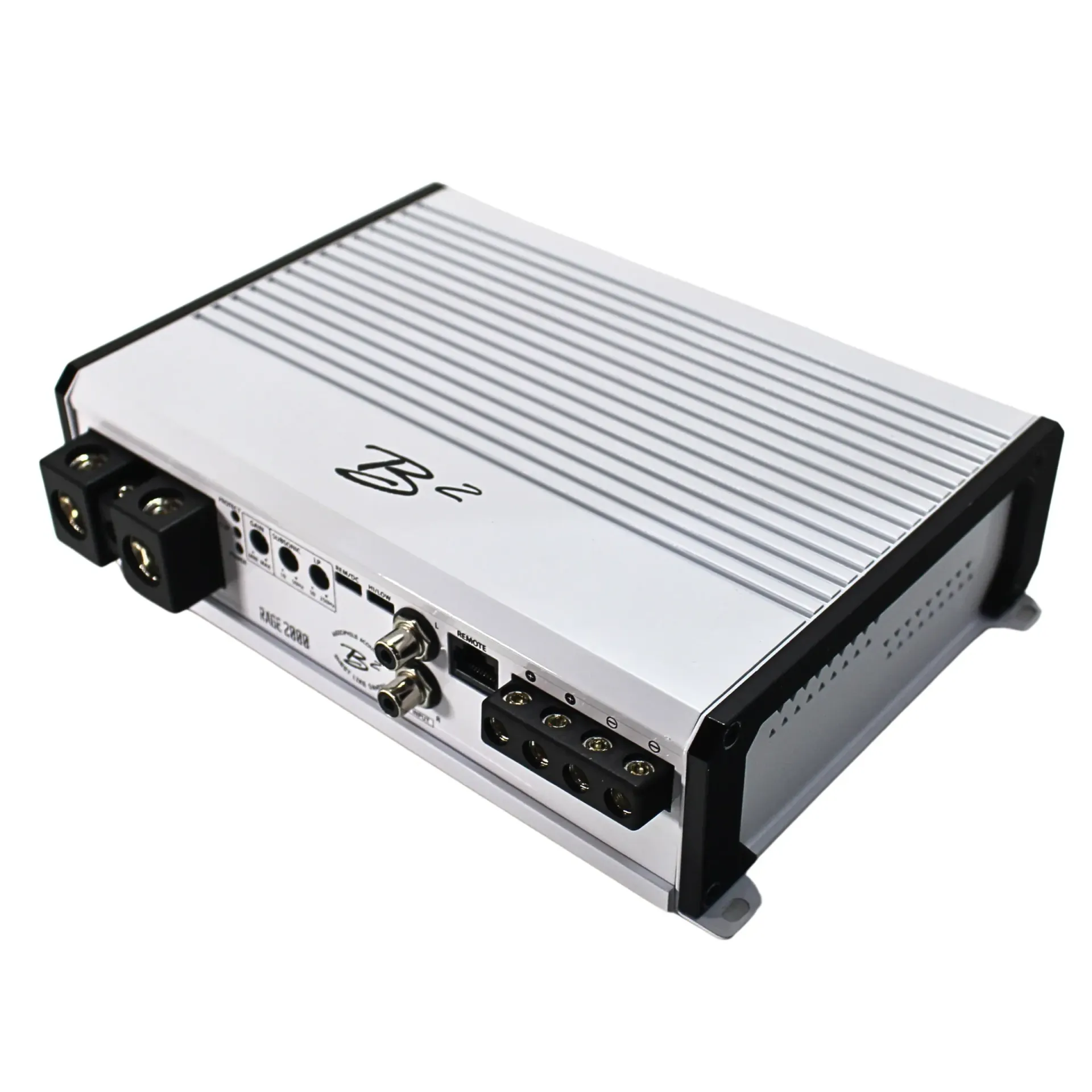 2000 Watt RMS 1 Ohm Klasse D Monoblock Versterker met Basregelaar RAGE-2000
