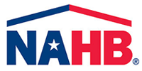 NAHB logo in blue and red with a stylized roof above the letters