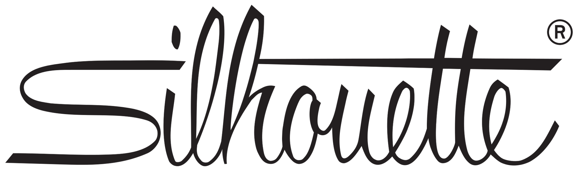 Silhouette logo in black script with a horizontal line above the "ouett" and the registered trademark symbol.