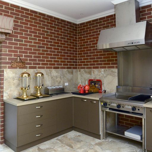 Sleek and Contemporary Outdoor Kitchen with Stainless Steel Appliances — Shepparton Vic — Kitchenwise