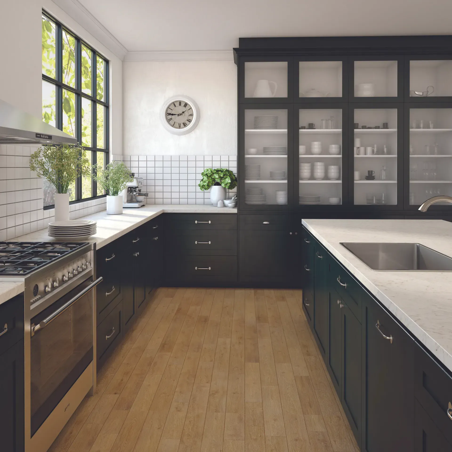 Bow Handles With A Brushed Nickle Finish — Shepparton VIC — KitchenWise