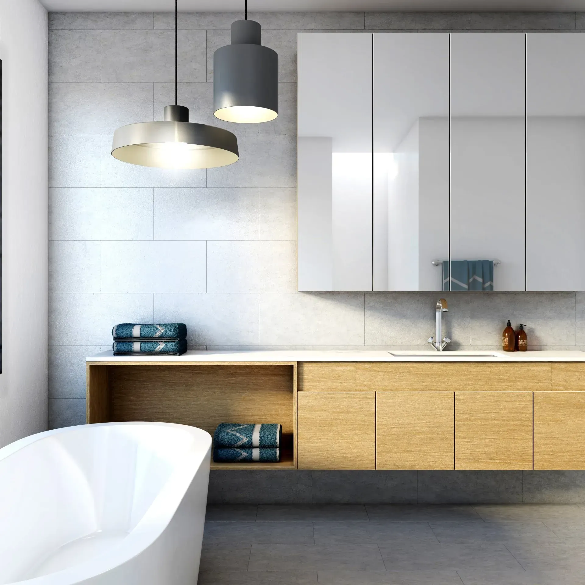 Modern Bathroom — Shepparton VIC — KitchenWise Modern Bathroom — Shepparton VIC — KitchenWise