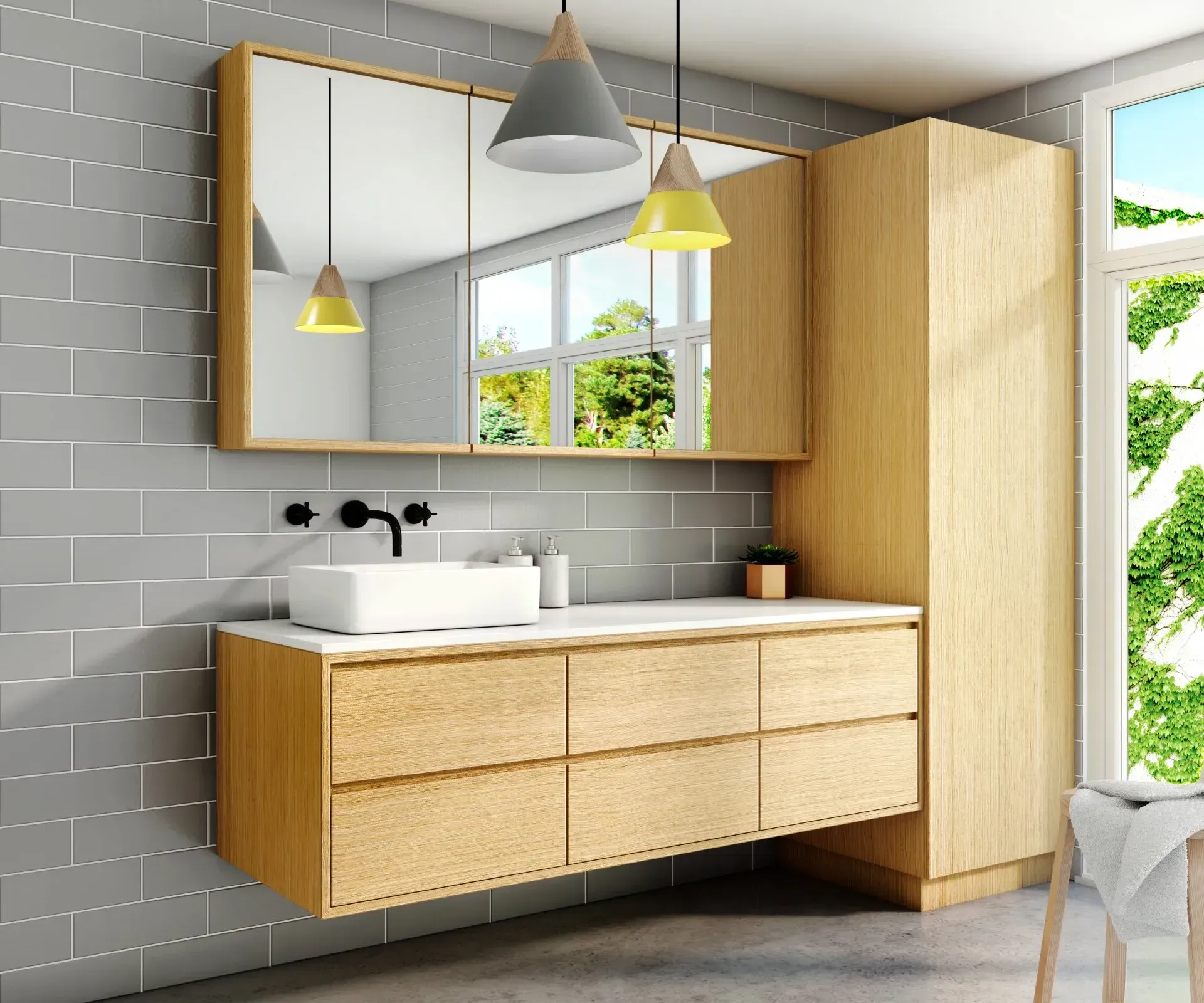 Scandinavian Bathroom — Shepparton VIC — KitchenWise Scandinavian Bathroom — Shepparton VIC — KitchenWise