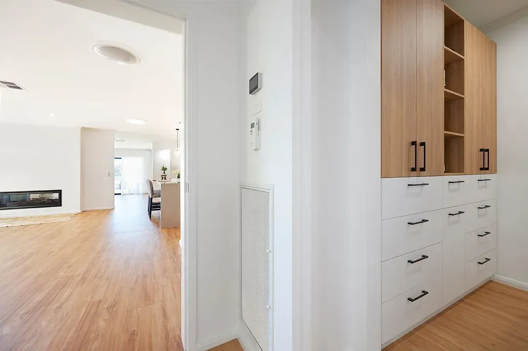 Custom Cabinetry Visible from the Hallway — Shepparton Vic — Kitchenwise Custom Cabinetry Visible from the Hallway — Shepparton Vic — Kitchenwise