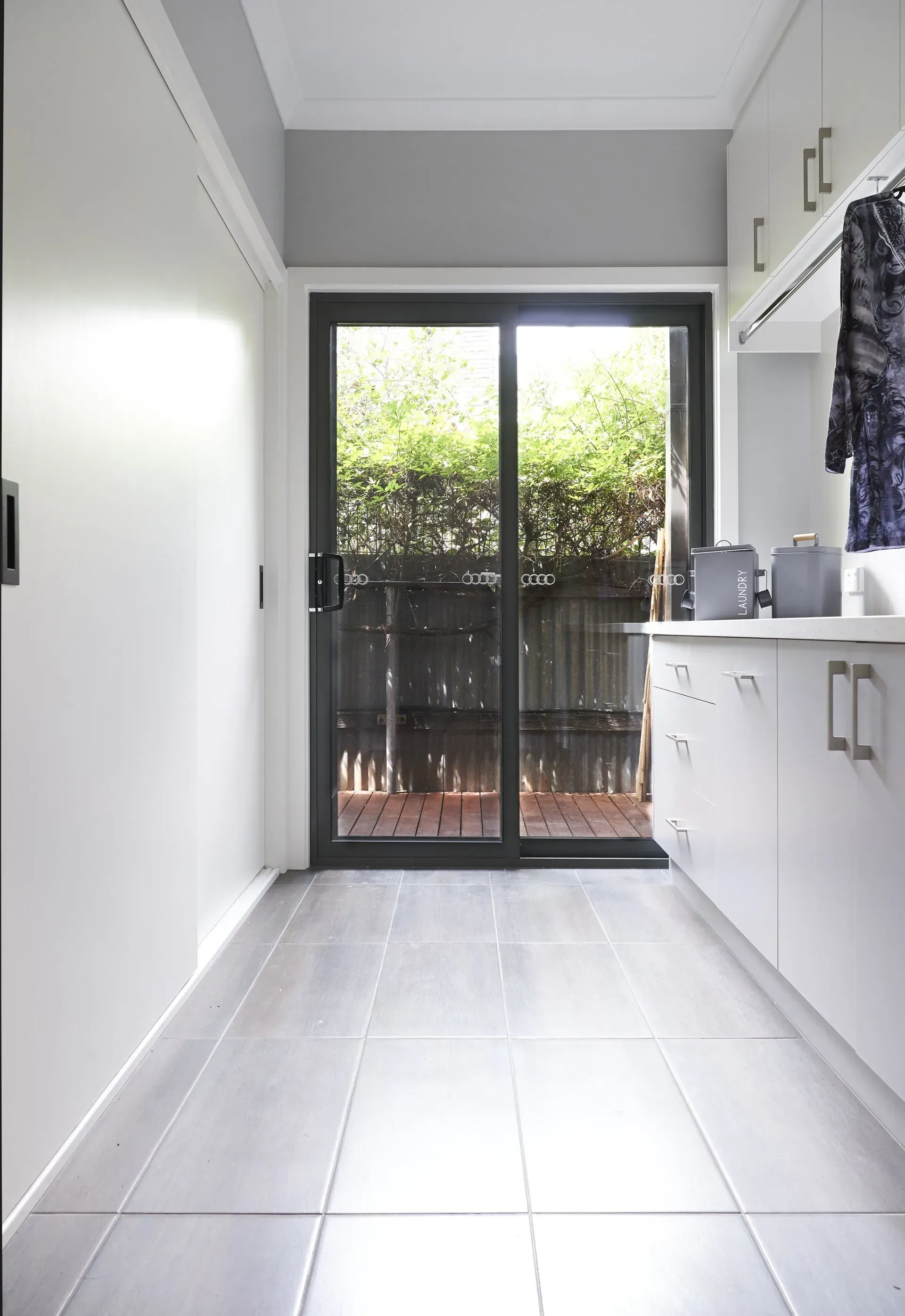 Laundry With Hanging Rail — Shepparton VIC — KitchenWise Laundry With Hanging Rail — Shepparton VIC — KitchenWise