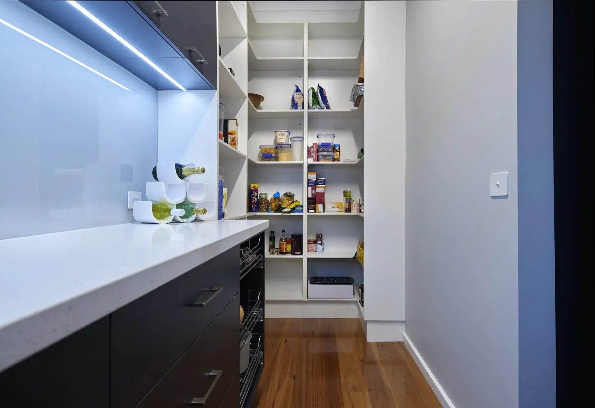 Floor-to-ceiling Open Shelving — Shepparton VIC — KitchenWise Floor-to-ceiling Open Shelving — Shepparton VIC — KitchenWise