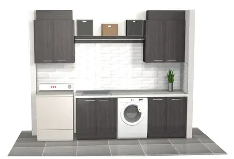 Laundry Cabinet 3D Design — Shepparton VIC — KitchenWise