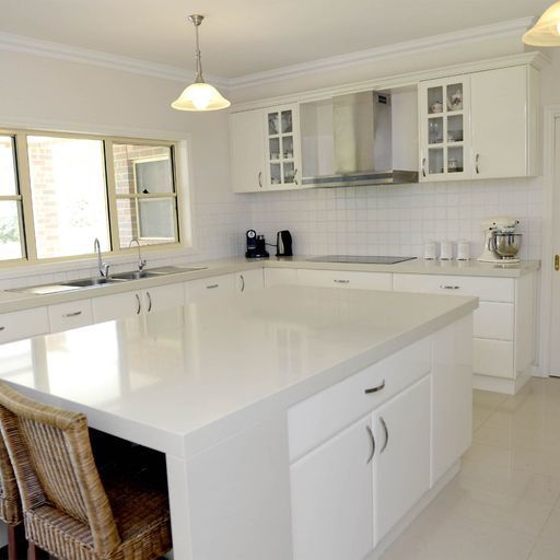 Open-Concept Kitchen Featuring a Stylish Blend of Wood and Metal Elements — Shepparton Vic — Kitchenwise