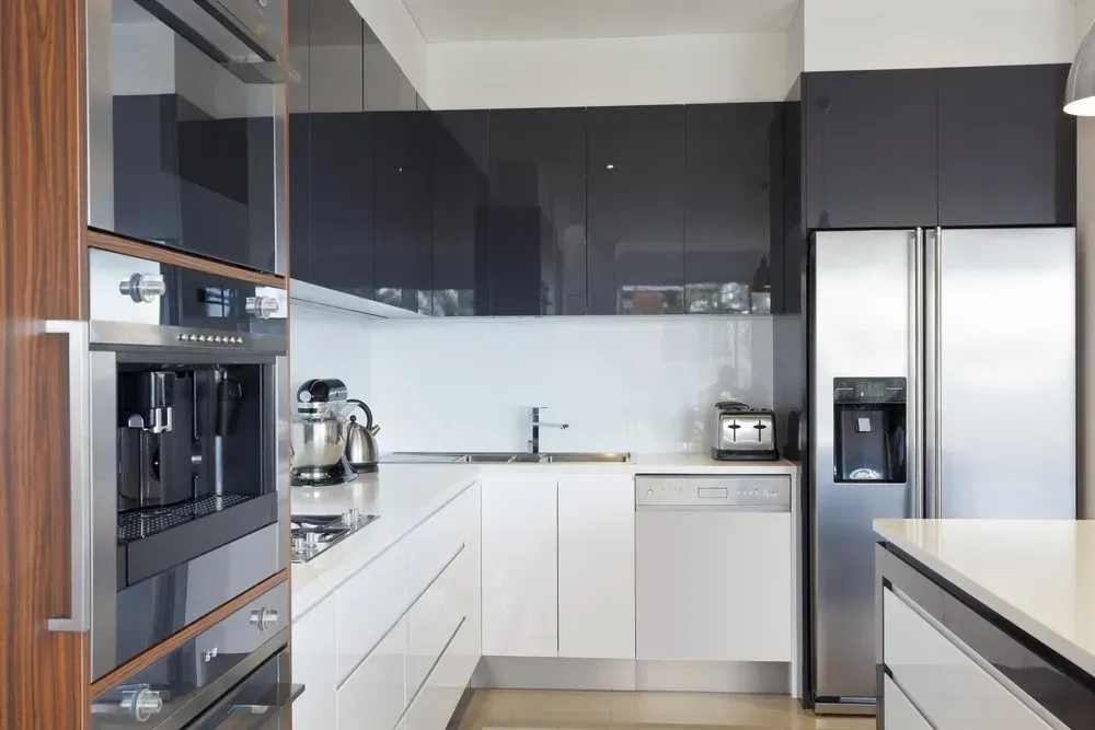 Handleless Kitchen Combine Reverse Bevels — Shepparton VIC — KitchenWise